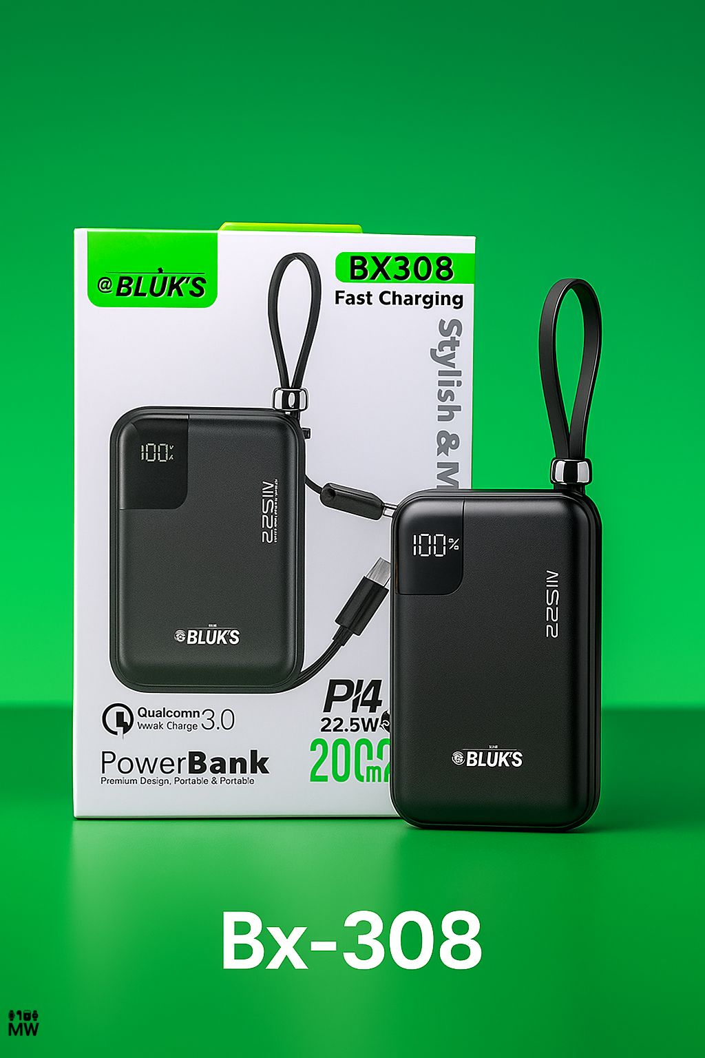 Bluk’s Bx-308 Swift Charge Powerbank 20,000Mah